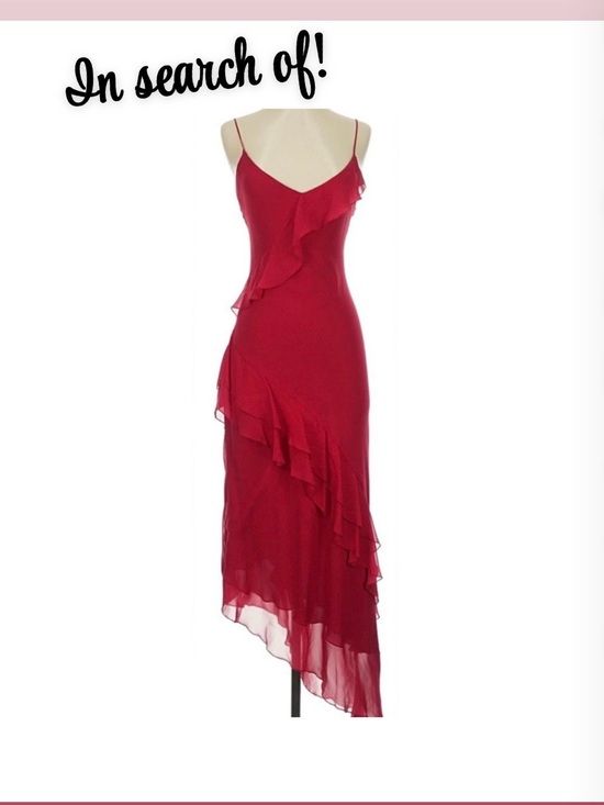 Cache Dresses & Skirts - NOT FOR SALE! ISO Cache Red Silk Dress